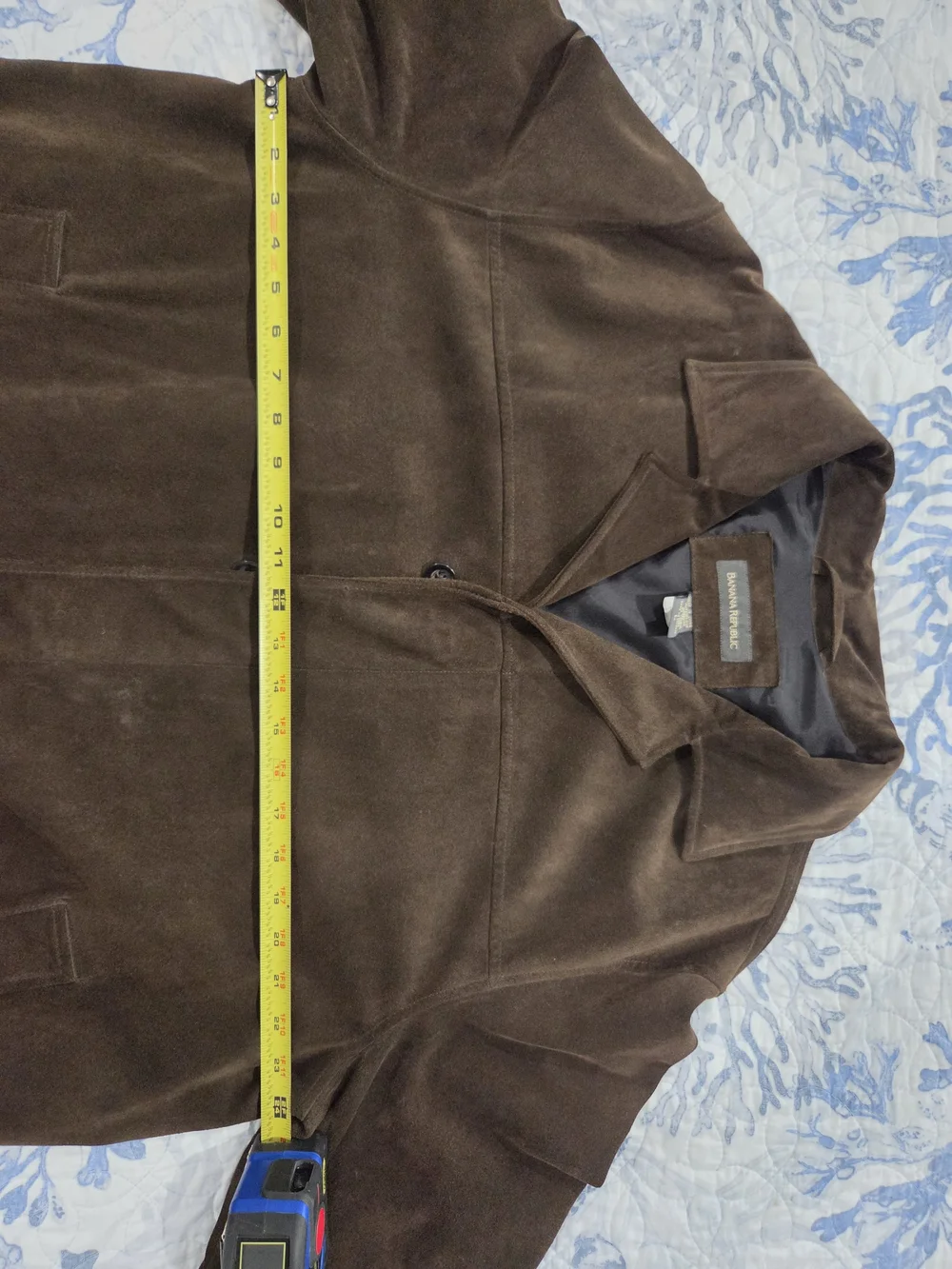 Banana Republic Men's Brown Suede Coat